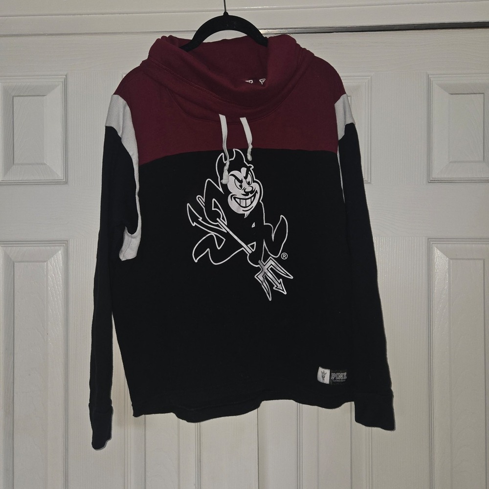 ASU Sun Devils PINK Victoria Secret Sweatshirt Arizona State Size Medium